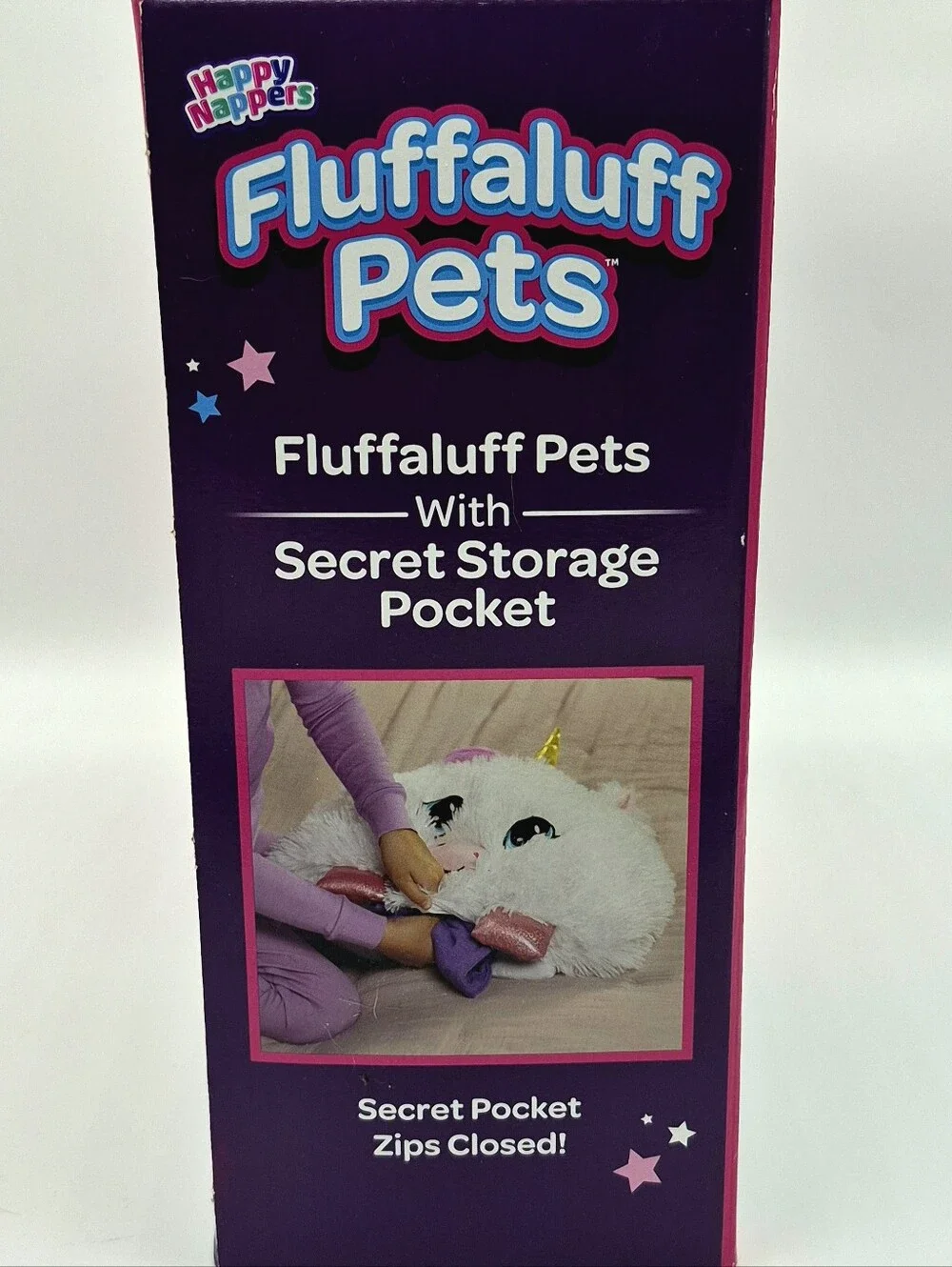 🦄 NEW Happy Nappers Fluffaluff Pets Arianna Unicorn 3ft Play Pillow